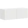 Image de Vidaxl meuble tv mural 2 pc blanc bois d'ingénierie