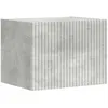 Image de Meuble TV mural moderne - vidaXL - Bois dingénierie - Béton - 39x31x295 cm - Portes à charnière pivotante