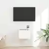 Image de Meuble Tv Mural Montage Mural Blanc Brillant 39 X 31 X 29,5 Cm Vidaxl