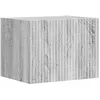 Image de Meuble TV mural - vidaXL - Gris Sonoma - 60x31x295 cm - Bois dingénierie - 1 porte pivotante - 1 étagère