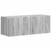 Image de Vidaxl meuble tv mural 2 pc gris sonoma bois d'ingénierie