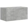 Image de Meuble TV mural - vidaXL - Bois dingénierie - 60x31x295 cm - Béton - 1 porte pivotante - 1 étagère - Fixation murale