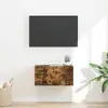 Image de Meuble Tv Mural Chêne Fumé 60 X 31 X 29,5 Cm Bois D'ingénierie Vidaxl