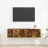 Image de Meuble Tv Mural 2 Pcs Chêne Fumé 60 X 31 X 29,5 Cm Vidaxl