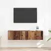 Image de Meuble Tv Mural 2 Pcs Bois Ancien 60 X 31 X 29,5 Cm Vidaxl