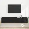 Image de Meuble Tv Mural Montage Mural 2 Pcs Noir 78,5 X 31 X 29,5 Cm Vidaxl