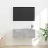 Image de Meuble Tv Mural Béton 78,5 X 31 X 29,5 Cm Bois D'ingénierie Vidaxl