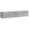 Image de Vidaxl meuble tv mural 2 pc béton bois d'ingénierie