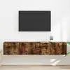 Image de Meuble Tv Mural 2 Pcs Chêne Fumé 78,5 X 31 X 29,5 Cm Vidaxl