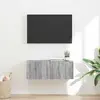 Image de Meuble Tv Mural Montage Mural Gris Sonoma 78,5 X 31 X 29,5 Cm Vidaxl