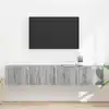 Image de Meuble Tv Mural 2 Pcs Gris Sonoma 78,5 X 31 X 29,5 Cm Vidaxl
