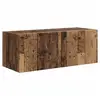 Image de Vidaxl meuble tv mural 78,5 x 31 x 29,5 cm bois ancien