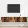 Image de Meuble Tv Mural 2 Pcs Bois Ancien 78,5 X 31 X 29,5 Cm Vidaxl