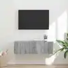 Image de Meuble Tv Mural Gris Sonoma 98 X 31 X 29,5 Cm Bois D'ingénierie Vidaxl
