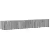 Image de Vidaxl meuble tv mural 2 pcs gris sonoma 98 x 31 x 29,5 cm