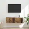 Image de Meuble Tv Mural Bois Ancien 98 X 31 X 29,5 Cm Bois D'ingénierie Vidaxl