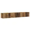 Image de Vidaxl meuble tv mural 2 pcs bois ancien 98 x 31 x 29,5 cm