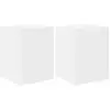 Image de Vidaxl meuble tv mural 2 pc blanc bois d'ingénierie