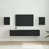 Image de Meuble Tv Mural 2 Pcs Noir 30 X 31 X 40 Cm Bois D'ingénierie Vidaxl
