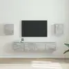 Image de Meuble Tv Mural 2 Pcs Béton 30 X 31 X 40 Cm Bois D'ingénierie Vidaxl