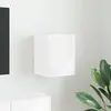 Image de Meuble Tv Mural Montage Mural Blanc Brillant 30 X 31 X 40 Cm Vidaxl