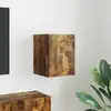 Image de Meuble Tv Mural Chêne Fumé 30 X 31 X 40 Cm Bois D'ingénierie Vidaxl