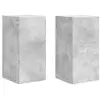 Image de Vidaxl meuble tv mural 2 pc béton bois d'ingénierie
