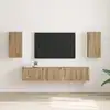 Image de Meuble Tv Mural 2 Pcs Chêne Artisan 30 X 31 X 60 Cm Vidaxl