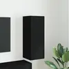 Image de Meuble Tv Mural Noir 30 X 31 X 80 Cm Bois D'ingénierie Vidaxl
