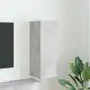 Image de Meuble Tv Mural Béton 30 X 31 X 80 Cm Bois D'ingénierie Vidaxl