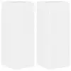 Image de Vidaxl meuble tv mural 2 pc blanc brillant bois d'ingénierie