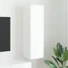 Image de Meuble Tv Mural Blanc 30 X 31 X 100 Cm Bois D'ingénierie Vidaxl