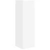 Image de Meuble TV mural moderne - vidaXL - Blanc - Bois dingénierie - 30x31x100 cm - Porte pivotante à 90° - 3 étagères