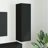 Image de Meuble Tv Mural Noir 30 X 31 X 100 Cm Bois D'ingénierie Vidaxl