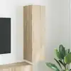 Image de Meuble Tv Mural Sonoma 30 X 31 X 100 Cm Bois D'ingénierie Vidaxl