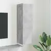 Image de Meuble Tv Mural Béton 30 X 31 X 100 Cm Bois D'ingénierie Vidaxl