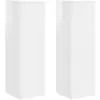 Image de Vidaxl meuble tv mural 2 pc blanc brillant bois d'ingénierie