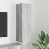 Image de Meuble Tv Mural Gris Sonoma 30 X 31 X 100 Cm Bois D'ingénierie Vidaxl