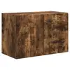 Image de Vidaxl meuble tv mural 59,5 x 31 x 40 cm chêne fumé bois d'ingénierie