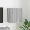 Image de Meuble Tv Mural Gris Sonoma 59,5 X 31 X 60 Cm Bois D'ingénierie Vidaxl