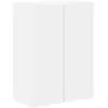 Image de Vidaxl meuble tv mural 59,5 x 31 x 80 cm blanc bois d'ingénierie