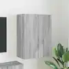 Image de Meuble Tv Mural Gris Sonoma 59,5 X 31 X 80 Cm Bois D'ingénierie Vidaxl