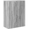 Image de Vidaxl meuble tv mural 59,5 x 31 x 80 cm gris sonoma bois d'ingénierie