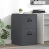 Image de Cabinet De Dossier Avec Tiroir Anthracite 44 X 50 X 74,5 Cm Vidaxl