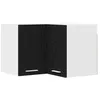 Image de Armoire suspendue de cuisine - vidaXL - Riga - Chêne noir et blanc - 57x57x40 cm - Bois dingénierie