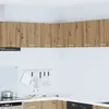Image de VIDAXL armoire murale dangle 2 étagères tournantes chêne artisan et blanc 57×57×40 cm