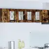 Image de Armoire Suspendue 2 Pc Chêne Fumé Bois D'ingénierie Vidaxl