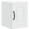 Image de Meuble mural de cuisine - vidaXL - Blanc - Bois dingénierie - 30x31x40 cm - 2 étagères - 1 porte à charnières