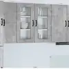 Image de Panneau De Lave-vaisselle Kalmar 2 Pc Gris Béton Vidaxl