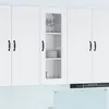 Image de VIDAXL Armoire murale de cuisine Kalmar blanche 40 x 31 x 100 cm   3 étagères finition mate